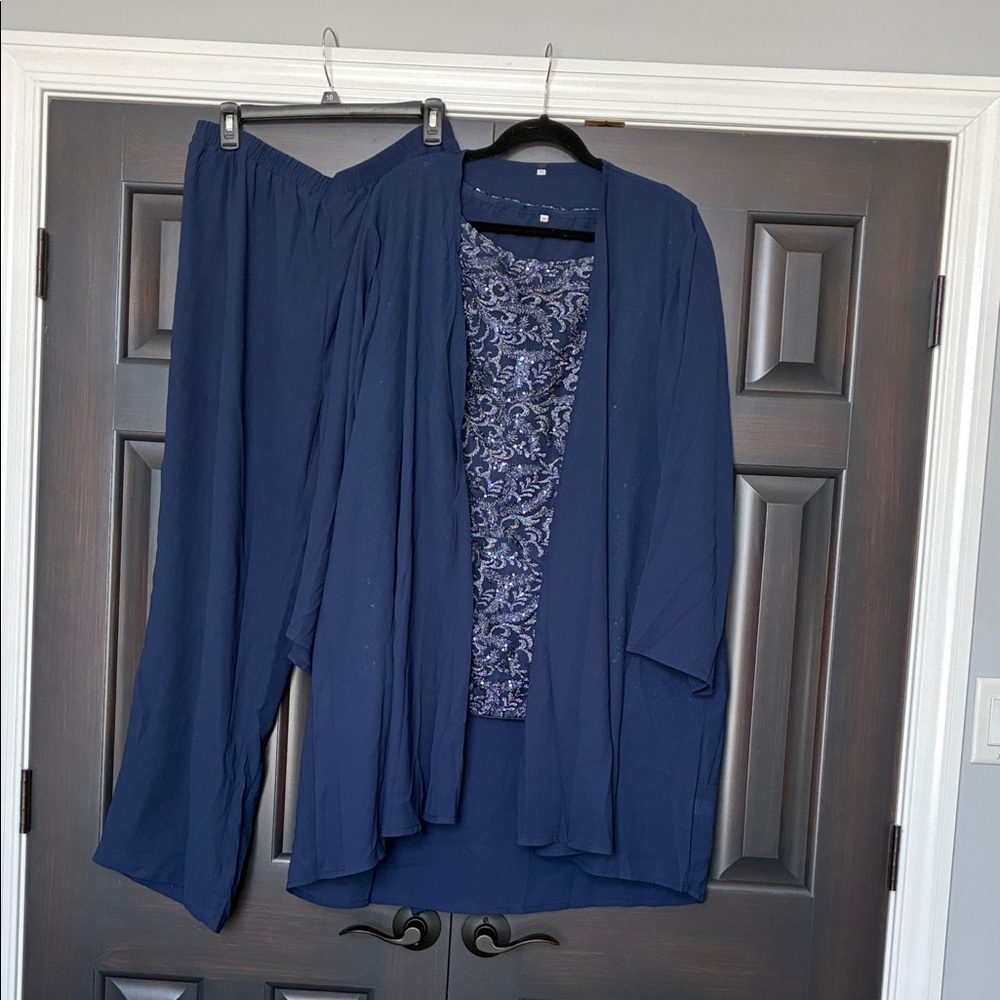 Navy 3 pc suit